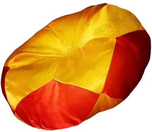 LIFKOME Cojín para Cuenco Tibetano de 4 Pulgadas, Tapete Budista de Algodón Base de Satén Colorido, Accesorio Antideslizante para Cuencos de Sonido de Buda, Almohadilla Decorativa