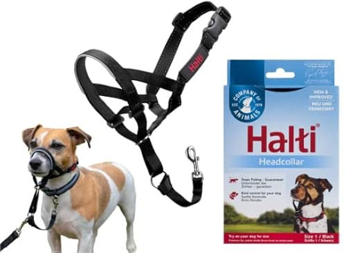Halti Original Halfter für Hunde, schwarz, Größe 1 – (kleine Hunde) – 3 Stück
