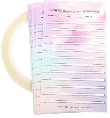 Eyelash Storage Cards, 10 Piece Lash Tile with Sticky Strips for Eyelash Extension, Lash Tray with Double Sided Lash Tape, Accessories for Lashes