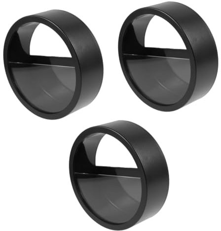 Yardwe Wandvase Schwarz 3Er Set, Runde WandblumentöPfe, Dekorative HäNgende BlumentöPfe FüR Wohnzimmer, BüRo Und Hotel, Ideal FüR Pflanzen Deko