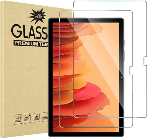 2 Pack Premium Tempered Glass Screen Protector for Samsung Galaxy A7 10.4 inch (2020) T500, T505, and (2022) T509