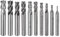 sourcing map Carbide End Mills Sets 4-Flute 2mm 3mm 4mm 5mm 6mm 7mm 8mm 9mm 10mm 12mm High-Speed Steel CNC Milling Cutter Bits Tool for Aluminum Steel Cutting Metalworking