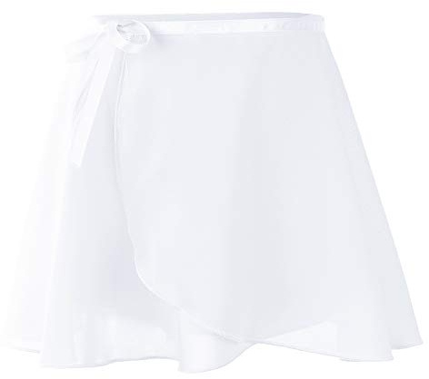 Kefiyis Gonnellino Danza Classica Chiffon Gonne da Danza Gonnellino a Portafoglio da Balletto per Bambini e Donna Bianco L