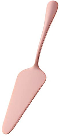 Amosfun Pala Per Torte in Acciaio Inox Palette Per Torta in Oro Rosa Server Di Formaggio Pala Della Pizza Raclette Torta Seghettata Paletta Tagliapizza Glassa Alla Crema Di Burro Golden
