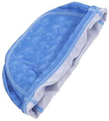 BESPORTBLE Schwimmhaube Mit Satin Gefütterte Badekappe Schwimmbrille Badekappe Frauen Conditioner wasserdichte Badekappen Für Damen Schwimmbrille Für Erwachsene Bademütze Gorro Pu Blue