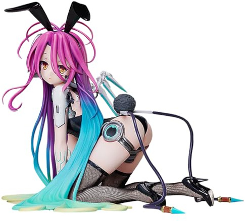 Zhongkaihua No Game No Life animefigur Schwi Dola kanin flicka figur knäböjande position PVC modell skrivbord prydnad samlarobjekt staty
