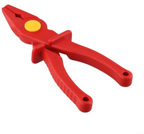 Gdfnmogo VDE Pinza a becchi piatti isolati, 19,7 cm, 1000 V, strumento elettrico manuale certificato per elettricisti IEC60900 standard di sicurezza con manico