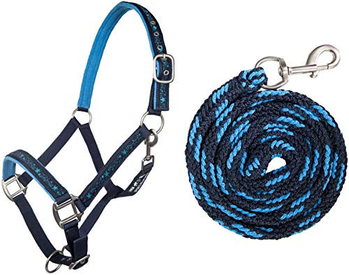 HKM 10025 Halfterset Sternchen, Halfter und Strick, Karabiner, Pony Shetty VB WB