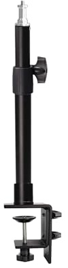 Itek Supporto da Tavolo Regolabile per Lampada Streaming, Webcam o Fotocamera – Treppiede in Metallo con Braccio Snodabile e Filetto Universale 1/4” – Ideale per Creator, YouTuber e Videoconferenze