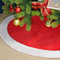 SALCAR Weihnachtsbaum Decke Rot, 120 Weihnachtsbaumdecke Rund Plüsch Weihnachtsbaum Rock, Schutz vor Tannennadeln Luxuskunstpelz für Weihnachten, Party, Hochzeit, Weihnachtsdekoration