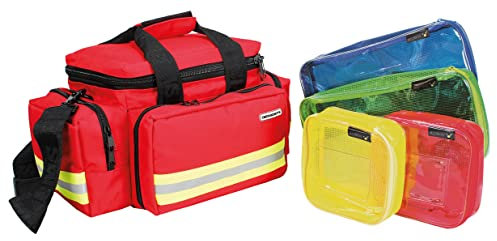 Light Bag Plus M Notfalltasche mit 4 Modultaschen (Verschiedene Varianten) (rot)