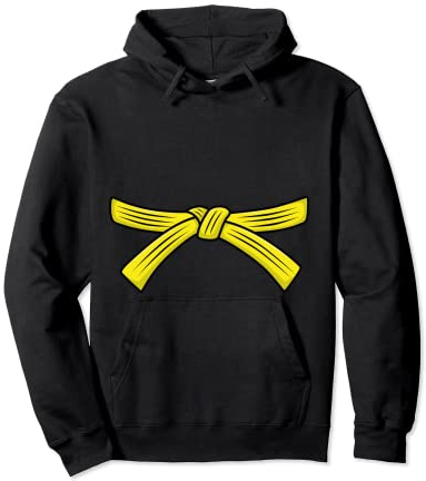 Judo belt yellow belt Judo 5th Kyu Obi, Jiu-Jitsu, Aikido Pullover Hoodie
