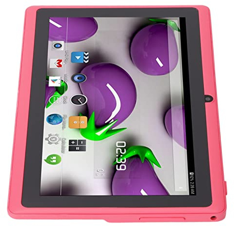 7 Zoll Tablet, Kindergeschenk, Quad Core CPU, Augenschutz, Tablet mit 8 GB ROM, Unterstützt WiFi, Dual Kamera, für Spiele, Zeichnen, Filme (PINK)