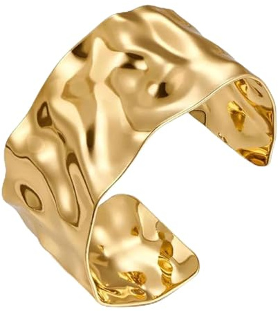 SSKHE Brazalete Dorado Ajustable Femenino Mujer