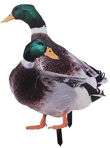 TOYANDONA 2Pièces Ornements de Jardin Décoratifs Modèles de Canard pour Festival et Sculpture de Canard Réaliste pour Décoration Extérieure et Intérieure