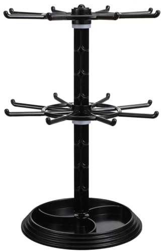 Sewroro Rotating Necklace Holder Stand 11.81In Jewelry Display Organizer for Necklaces Bracelets Keychains Desktop Storage with 360 Rotation