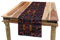 ABAKUHAUS orientalisch Tischläufer, Blumenglasmuster, Esszimmer Küche Rechteckiger Dekorativer Tischläufer, 40 x 300 cm, Aprikose Pink