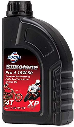 Silkolene Motorcycle Quality Fully Synthetic Motorbike Engine Oil PRO-4 XP 15W-50 1L BOTTLE