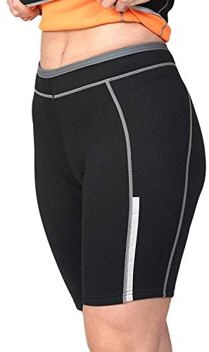 SaunaTek Women's Sauna Sweat Suit Shorts for Exercise and Heat Training, Neoprene, XX-Large