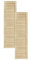 Lamellentüren Holz 2er Pack 294x1100 mm | Holztür aus massiver Kiefer mit fühlbarer Struktur | Möbelfronten für kreative Renovierung | Lamellentür für Schrank oder Garderobe | Natur