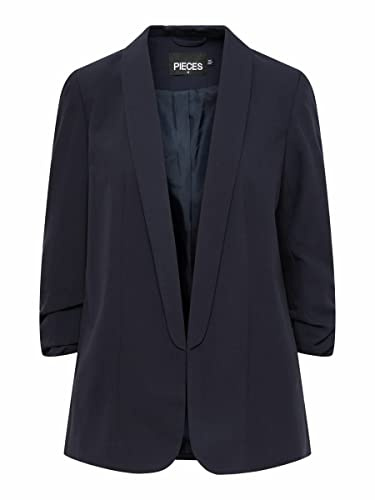 PIECES Damen Pcboss Noos 3/4 Blazer, Night Sky,XXL