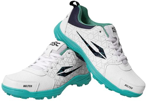 DSC Belter (SEA Green/White) Cricket Shoes, Size: UK1