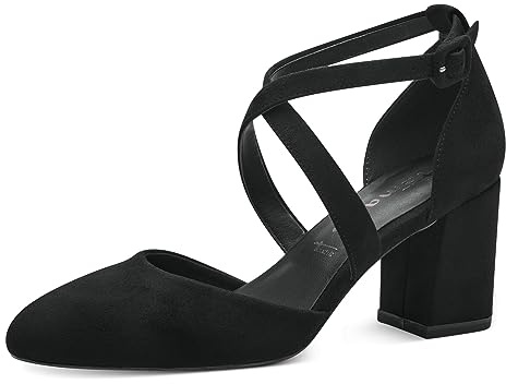 Tamaris Escarpins à Talon Bloc pour Femme, Noir, 36 EU