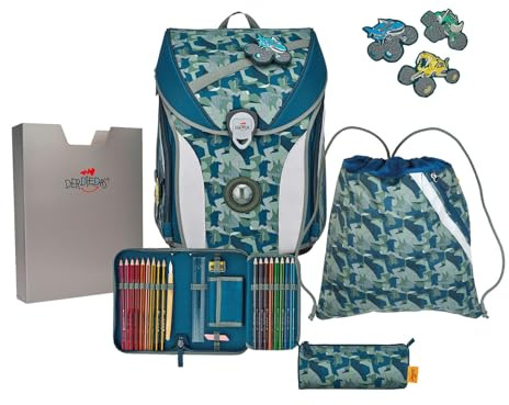 DerDieDas ErgoFlex MAX Schulranzenset 5-teilig Monster Truck