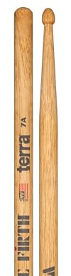 Vic Firth - Baquetas American Classic® Serie Terra 7AT - American Hickory - Punta de madera