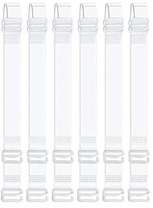 BH Träger Transparent,Transparente BH Träger Durchsichtige,BH-Träger,für Unsichtbarer Einstellbar Bra,Damen Bandeau Verstellbar Schulter,Sexy Abnehmbaren Rückenfrei,Soft Bügel Bralette Clip (3-Paare)