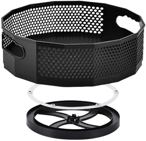 Dewocke Lazy Susan skåp organisatör, 22,5 x 6,5 cm skivspelare i plast, kryddhållare, svart vaxkaka roterande kryddställ, multifunktionell snurrbricka för köksbänkskiva, matbord förvaring