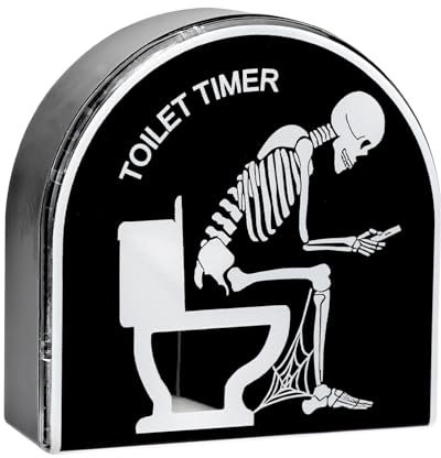 5 Minuten Stundenglas Toilette Sanduhr Timer, Kreative Toilette Hocker Sanduhr, Kinder Bürsten Timing Tool Hausgarten Home Decor Spielzeug für Männer, Ehemann, Papa, Vatertag, Geburtstags (B)
