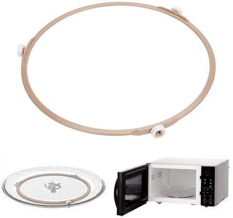 XPEX Anillos de soporte para microondas para plato giratorio de microondas, plato crujiente para microondas, soporte para bandeja giratoria para horno microondas 24,5/25,5/27 CM