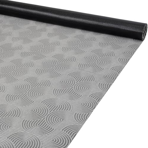 ANRO Läufer Flur Teppich Läufer Küchenteppich Küchenläufer Velours rutschfest waschbar für Küche, Flur, Schlafzimmer Deko Velora 100x200 cm Grau
