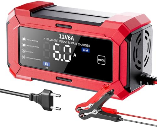 Cargador De Batería De Coche - Cargador de Goteo 12v para Automoción - Protección contra Sobrecarga Accesorios para Vehículo Moto Camión Mantenimiento Diario