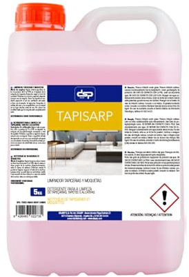Limpiador de Tapicerías y Alfombras 5L - TAPISARP – Limpieza Manual para Moquetas, Telas y Tapicerías – Uso Profesional y Doméstico – Eficaz Contra Manchas y Olores