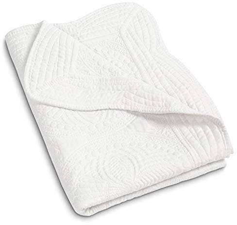 MONOBLANKS Baby Quilt,White