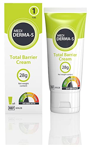 Medi Derma-S Total Barrier Cream Tube, 28g - Moisturising and Waterproof Protection for Damaged and Intact Skin