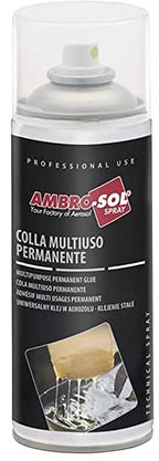 1 bomboletta di Colla Multiuso Permanente da 400ml, colla spray resistente, asciugatura rapida, fissaggio permanente su diverse superfici