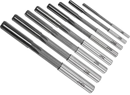 CoCud Máquina Mandril Escariadores, 3mm 4mm 5mm 6mm 7mm 8mm 9mm 10mm Diámetro H7, Fresadora Cortador - (Aplicaciones: para Torno Perforadora Máquina), 8uds