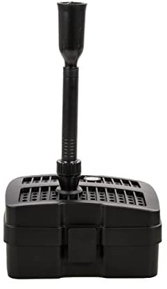 AquaForte GFU-2505 Pompe pour fontaine + 5W UV-C, Puissance 24W, Puissance max. Hauteur de refoulement 1,6 mètres, Max. Débit 1 m3 par heure, Débit max. Taille du bassin 1,5 m3, raccord 13/19/25 mm