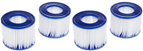 BESTWAY Pack de 2 filtres à cartouche Type 4 - pour Spa - 60311 (Lot de 2) - 8 cm de Hauteur - Bleu - Entretien et Nettoyage de Spa ou Jacuzzi