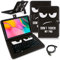 NAUCI Tablet Hülle kompatibel für Samsung Galaxy Tab A 10.1 2019 Tasche Tastatur Bluetooth Keyboard QWERTZ Schutzhülle Cover Standfunktion Schutz Case, Farben:Motiv 1