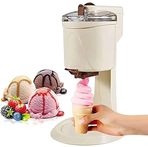 RayGenius MáQuina De Helados AutomáTica, 1000ml MáQuina para Hacer Helados En Casa - ¡Disfrute De Sus Delicias Caseras!