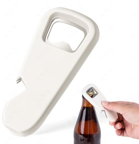 THKO Ouvre Bouteille Multifonctions Bière: 3 en 1 Décapsuleur Magnétique - Decapsuleur Manuel en Acier Inoxydable - Ouvre Blanc Canetteà Coller au Réfrigérateur