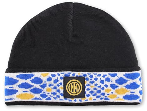 Inter - Berretto di Natale Edizione 2024 Ufficiale Unisex-Adulto, Festeggia l'inverno con Stile nerazzurro! Ottima Idea Regalo, per i Veri Tifosi Nerazzurri.
