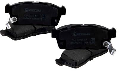 STELLOX 735 002B-SX Bremsbelagsatz, Scheibenbremse (4 Stücke) – ECE-R90 Zertifizierung – mit Verschleißwarnkontakt – mit Anti-Quietsch-Platte – Für PKW und Nutzfahrzeugen