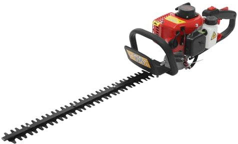 Mango giratorio de 180° Cortador de setos de gasolina de gran capacidad Tijeras de setos de motor Tijeras de jardín Cortacésped de motor Cortapelos con filtro de aire Luz de visión duradera 2 tiempos