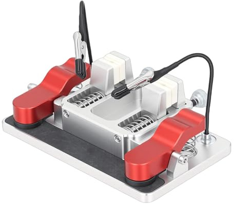 Cryfokt Helping Hands Lödstation Tredjehandsverktygslödklämma med Dubbelklämma, 12 Mm Bred öppning Helping Hands Lödstation för PCB-tråd LED-svetsning