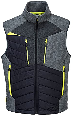 Portwest DX4 Baffle Gilet for men, Color: Metal Grey, Size: S, DX470MGRS